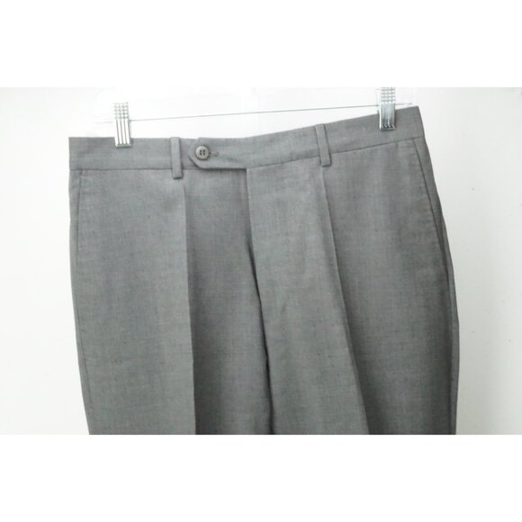Burberry London Light Gray S100s Wool Dress Pants Trousers 48 EU Brand NEW